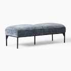 Open Box: Penn Bench (52") - Performance Modern Chenille Slate, Black
