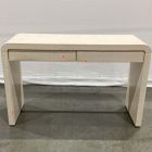 Open Box: Solstice Painted Raffia Desk (48") - Whitewash