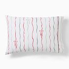Holiday Bow Stripe Pillowcase Set