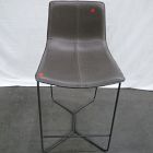 Open Box: Slope Counter Stool (26"H) - Saddle Leather Slate, Charcoal