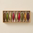 Medium Glass Marquise Ornaments (Set of 9) - Jewel