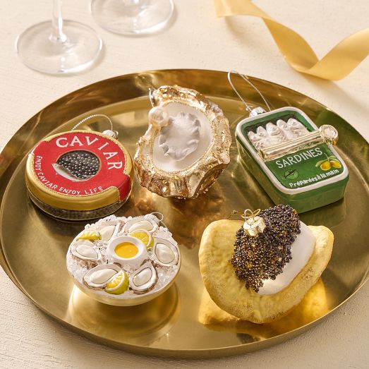 Fancy Food Glass Ornaments