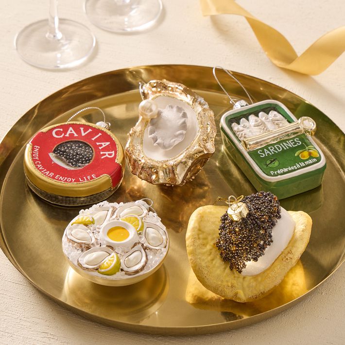 Fancy Food Glass Ornaments