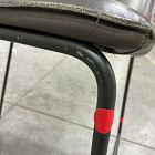 Open Box: Slope Leather Counter Stool (26") - Saddle Leather Slate, Powder Coated Iron