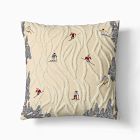 Carved Skier Pillow Cover