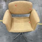 Open Box: Nelson Office Chair - Ludlow Leather Cumin, Burnished Bronze