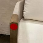 Open Box: Porto Outdoor Swivel Dining Chair - Crosshatch Weave Alabaster, Reef