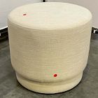 Open Box: Viv Swivel Ottoman (18.5"H) - Performance Basket Slub Sand