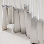 Geometric Metal Menorah - Silver