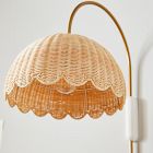 Rattan Bubble Sconce (13")