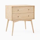 Mid-Century Wide Nightstand (25")