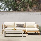 Monterey Outdoor Teak 2-Piece Chaise Sectional (99.5")