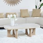 Taliferro Travertine Coffee Table (48")
