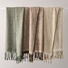 Cross Dye Faux Mohair Throw