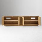 Callahan Solid Wood Rattan Media Console (80")
