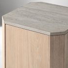 Essex Cerused Marble Nightstand (18")