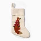 Felt Polar Pals Stocking - Fox in Scarf