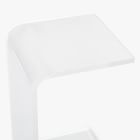 Acrylic C-Shaped Side Table (14")