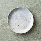 Alpine Skiers Stoneware Salad Plate Sets