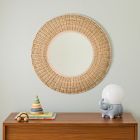 Rattan Round Wall Mirror (24")
