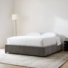 Upholstered Low Profile Bed Frame with Storage Options