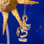 Metal Zodiac Ornament - Scorpio