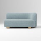 Open Box: Laurent Right Arm 2-Seat - Performance Distressed Velvet Denim Blue, Blonde