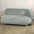 Open Box: Laurent Right Arm 2-Seat - Performance Distressed Velvet Denim Blue, Blonde