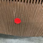 Open Box: Porto Aluminum Outdoor Lounge Chair - Dark Bronze, Brown Cord, Slub Weave Shore