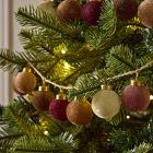 Flocked Ball Garland