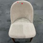 Open Box: Belmar Dining Chair - Performance Chenille Crossweave Sand, Cool Walnut