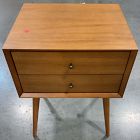 Open Box: Mid Century Nightstand (18") - Acorn, Oil Rubbed Bronze
