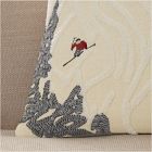 Carved Skier Pillow Cover