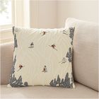 Carved Skier Pillow Cover