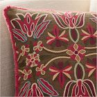 Folk Floral Pillow Cover