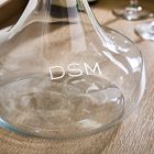 Glass Decanter with Wood Stopper