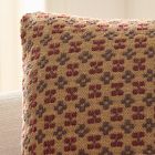 Scandi Woven Floral Pillow Cover