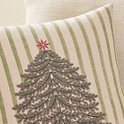 Striped Tree Pillow Cover