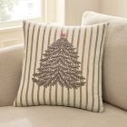 Striped Tree Pillow Cover