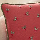 Tossed Holly Berries Pillow Cover
