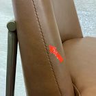 Open Box: Jack Bar Stool (30") - Vegan Leather Saddle, Champagne Bronze