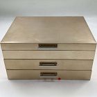 Open Box: Mid-Century Loft Jewelry Box, Grand (7.25"H)  - Champagne