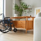 Mid-Century Executive Desk (74") - ADA