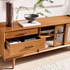 Mid-Century Glass Media Console (72"&ndash;80")