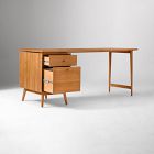 Mid-Century Modular Desk w/ File Cabinet (70")