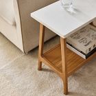 Reeve Mid-Century Marble Side Table (28")