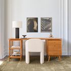 Mid-Century Modular Desk w/ File Cabinet &amp; Shelves (70")