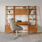 Mid-Century Wall Desk &amp; Shelf Set (82")