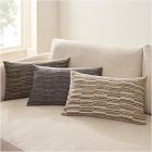 Woven Broken Stripe Lumbar Pillow Cover