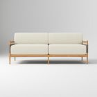 Baycrest Outdoor 76" Sofa Cushion Cover, Crosshatch Weave Alabaster